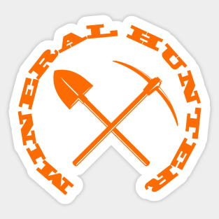 Mineral Hunter - Orange Logo Sticker